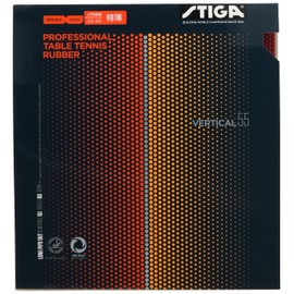 STIGA 1710550506 Table Tennis Rubber, High Grain Rubber, Vertical, 55 Red, Extra Thin