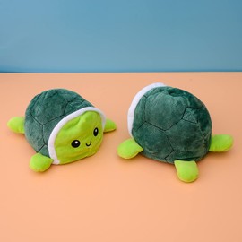Kunstify Turtle Cuddly Toy Moody Soft Toy for Girls Women Children to Express Mood Gift for Girlfriend Turtle (Green)