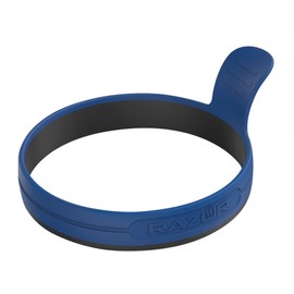 RAZOR Silicone Egg Ring with Easy Grip Handle for Perfectly Round Eggs, 4 Pack