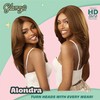 Sensationnel Glamzy Lace Part Wigs - Alondra Glueless Hand Tied