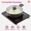 STL Hard Anodized Deep Kadhai with Lid 26cm, 4mm Thick,