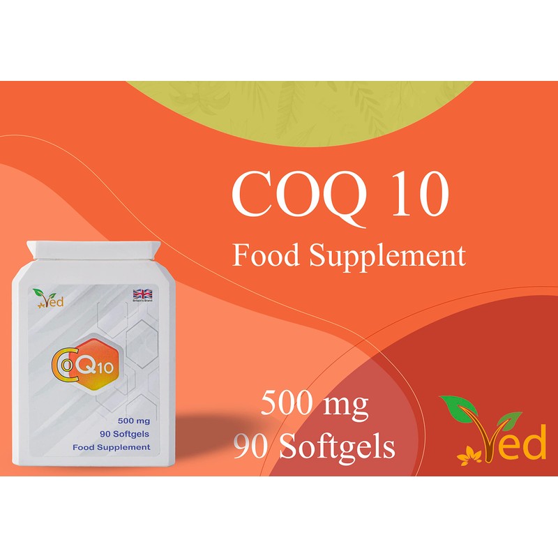 Ved CoQ10-500mg Softgels | All Natural Co Enzyme Q10 |
