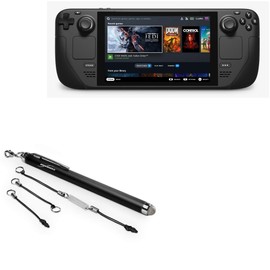 BoxWave Stylus Pen Compatible with Valve Steam Deck - EverTouch Capacitive Stylus, Fiber Tip Capacitive Stylus Pen for Valve Steam Deck - Jet Black