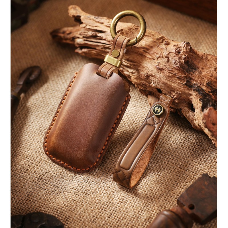 ontto Cowhide Car key cover fit for Dodge RAM 1500