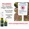 Zone Protects Picaridin Unscented Insect Repellent Continuous Spray + Refill
