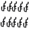 BIUDECO 100PCS J Shape Pegboard Hooks Plastic Display Shelf Hanger