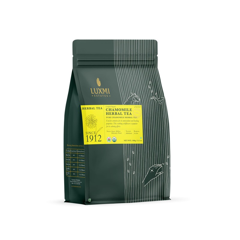 Luxmi Estates Chamomile Herbal Tea 100g Loose Tea | Herbal