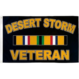 Generic Flakita's Novelties 3x5 United States Desert Storm Veteran Military Ribbon Black 3'x5' Polyester Flag Banner with grommets