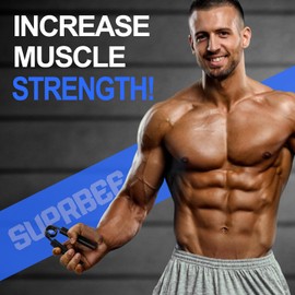 Suprbee Hand Trainer Finger Trainer, Pack of 4 Forearm Trainer for Maximum Grip Power, Grip Strength Trainer Made of Hardened Steel and Aluminium, Finger Grip with Grip Pad