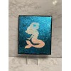 Unbranded Mermaid Crossing wall hanging with sequin Reversible Little Girls
