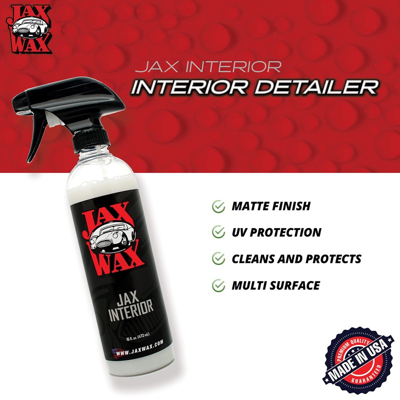 Jax Wax Interior Detailer - One Step Cleaner and Conditioner,