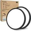 2PACK Flush Mount LED Ceiling Light Fixture Black, 12Inch 28Watt,