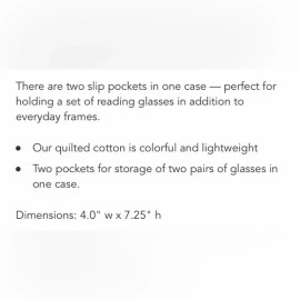 Vera Bradley Double Eye Case Palm Floral NWT Glasses Sleeve