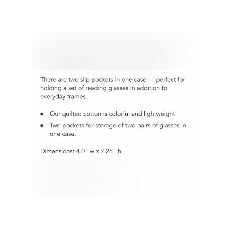 Vera Bradley Double Eye Case Palm Floral NWT Glasses Sleeve