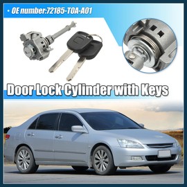TUCKBOLD 1 Set Driver Side Door Lock Cylinder Set Kit with 2 Keys for Honda CRV 2012-2016 72185-T0A-A01 Automotive Parts