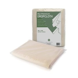 Salt Earth Canvas Drop Cloth Reusable Cloth for Outdoor and Indoor use 100% Recycled Cotton Nature Friendly, Multipurpose Washable Cotton Canvas Cover for Floor & Furniture Protection (9x12 ft)