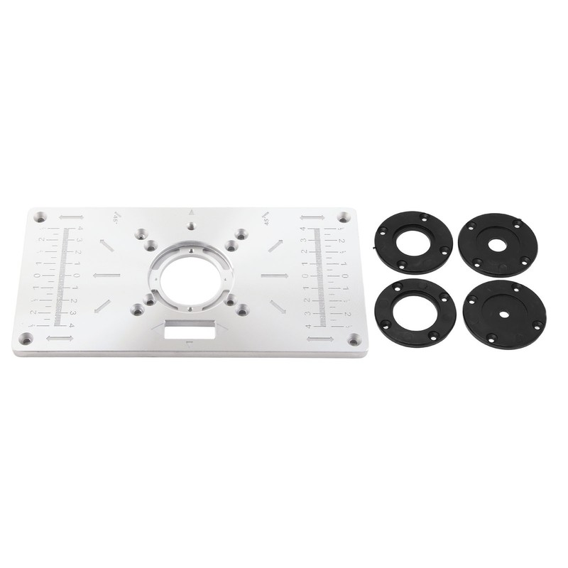 Aluminium Router Table Insert Plate for Woodworking Benches Milling Trimming
