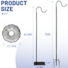 Liitrton 62.6 Inch Shepherds Hooks for Outdoor, Adjustbale Hummingbird Feeder