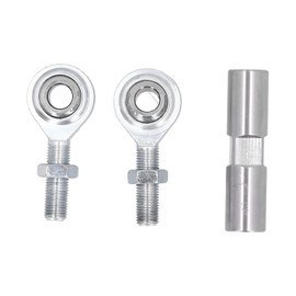 Aramox Adjustable Tensioning Rod Heim Joint, 2 1/2in Adjustable Engine Tensioning Rod Stainless Steel Alternator Bracket Fit for SBC BBC 350 454