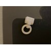 Pack of 20 13mm White Clip on Roman Blind Rings