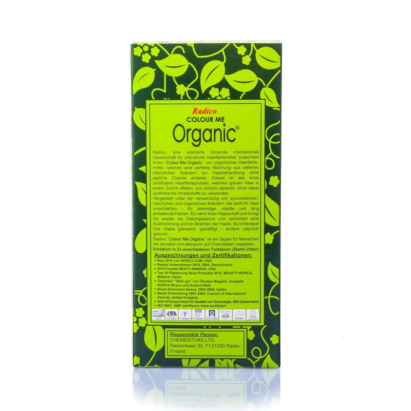Radico Colour Me Organic Plant Hair Dye Ash Blonde (Organic,