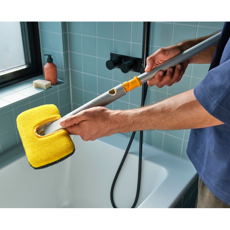 Joseph Joseph CleanTech 6-Piece Cleaning Set with Extension Handle, Includes: