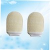 Mikinona Guantes Baño Exfoliantes Piezas Tamaño Mediano Dedos Masaje Corporal