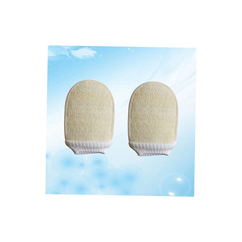 Mikinona Guantes Baño Exfoliantes Piezas Tamaño Mediano Dedos Masaje Corporal