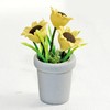 1Pc Miniature Sunflower, 1/12 Scale Miniature Dollhouse Accessories Decor, Resin