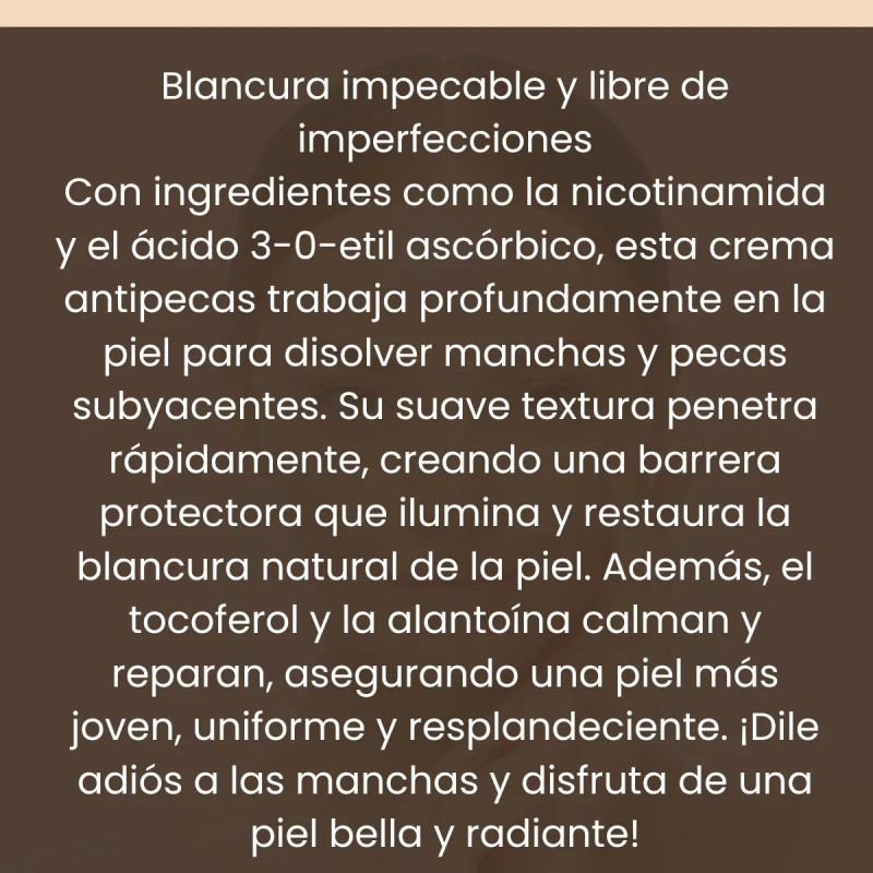 Crema Blanqueadora Despigmentante Reduce Melanina