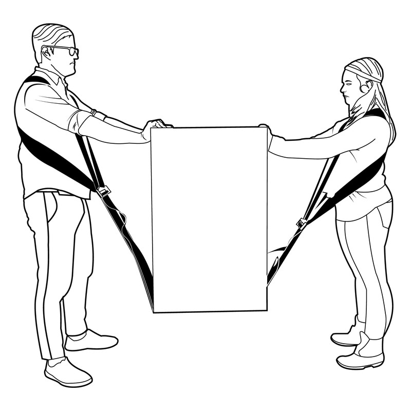 Shoulder Dolly Lifting and Moving Straps Move Heavy Object Easily