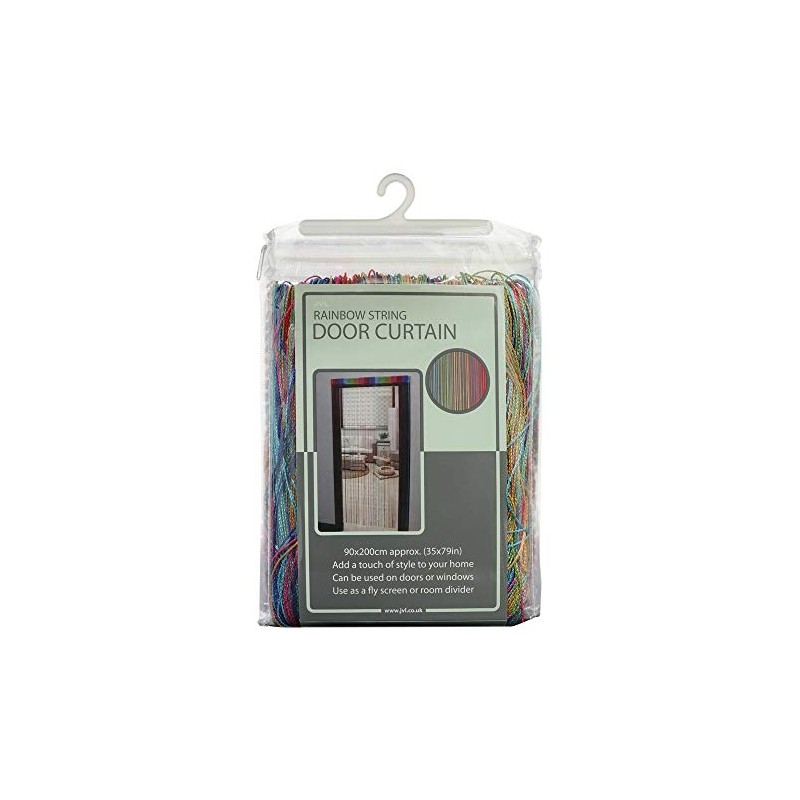 JVL Rainbow String Door Curtain,200cm x 90cm approx, One Size