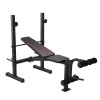 600LBS Multi-Function Weight Bench Set with Squat Rack for Full