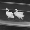Micro Traders 8pcs 3D Mini Swan Resin Molds for Jewelry
