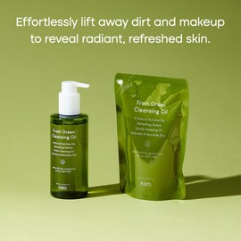 PURITO From Green Cleansing Oil Refill 6.76 fl.oz / 200ml Gentle Facial Cleanser, Cruelty-free & Vegan, Nature-derived Oils (Refill Set)