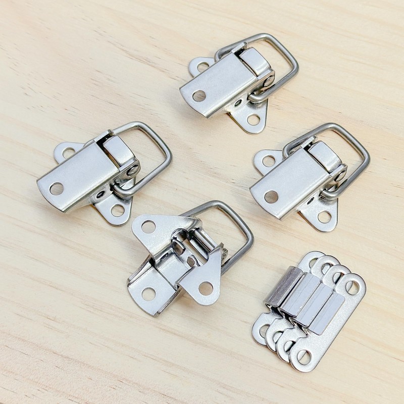 4 PCS 304 Stainless Steel Tension Clasp Spring Loaded Latch