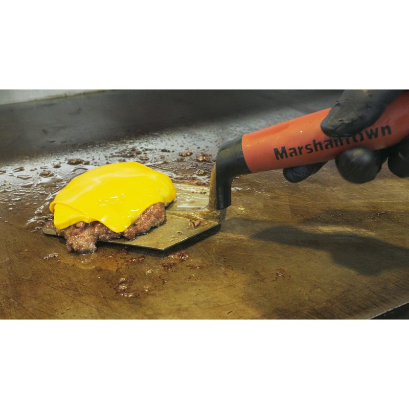 MARSHALLTOWN Hamburger Trowel, Steel, DuraSoft Handle, 4 x 5 Inches,