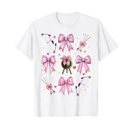 Archery Archer Bow and Arrow Girl Coquette Bow Pink Mom T-Shirt