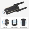 WiFi 6 USB Adapter, Plug and Play, 1800Mbps, Dual Antennas,