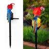 Solar Parrot Statue Garden Stakes - Outdoor Decorative Lighting, Ideal