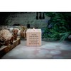 Wooden Tea Light Holder with Friends Are Like Stars Print