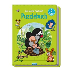 Puzzlebuch Der kleine Maulwurf, 4 Puzzles: Beschäftigungsbuch Entdeckerbuch Puzzlebuch
