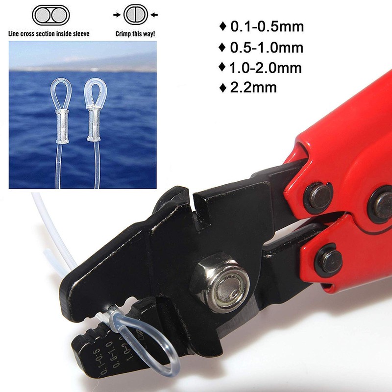 IWISS Wire Clamp Cutter, Wire Rope Cutter, Aluminum Sleeve, Crimping
