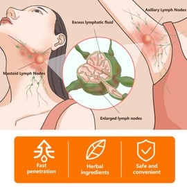Lymph Nodes Herbal Detox Cream, Lymphatic Care Ointment, Lymphatic Drainage Massage Cream, Lymph Anti-Swelling Herbal Ointment, Massage Eliminates Lymphatic Enlargement, Suitable for All Skin Types