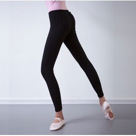 Women's Black 3/4 Length Yoga Leggings Adult Dance Pants for Body Training Other Modal Cropped Pants + L 5ea