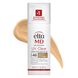 EltaMD EltaMD UV Clear Tinted Sunscreen for Face - Deep Tinted SPF 46 with Zinc Oxide, Oil-Free, Dermatologist Recommended, 1.7 oz