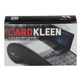 Read Right RR1222 CardKleen Presaturated Magnetic Head Cleaning Cards, 3 3/8" x 2 1/8" (Box of 25)