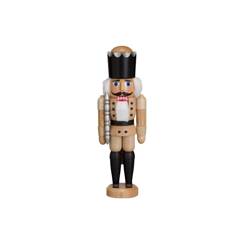 Seiffener Volkskunst Nutcracker King Ore Mountains 29 cm (Natural)