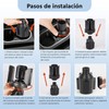 Portavasos Ajustable para Auto, Negro, Extensible, Compatible con Tazas y