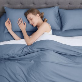 Vielit Cushion Cover 40 x 80 cm, Blue, Soft Pillowcase, Set of 2 Microfibre Cushion Covers for 40 x 80 cm Cushion, with OEKO-TEX Certificate, Resistant, Hypoallergenic